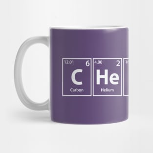 Cheerio (C-He-Er-I-O) Periodic Elements Spelling Mug